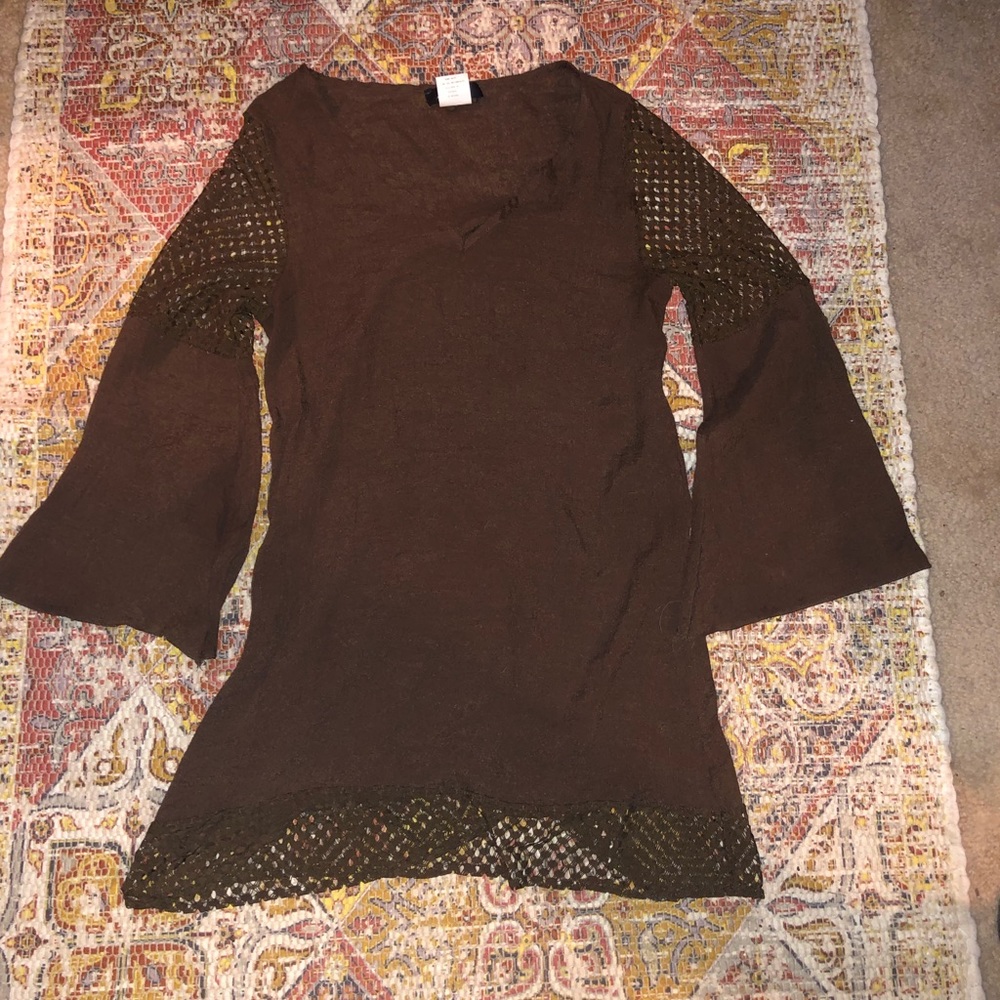 Brown swimsuit cover